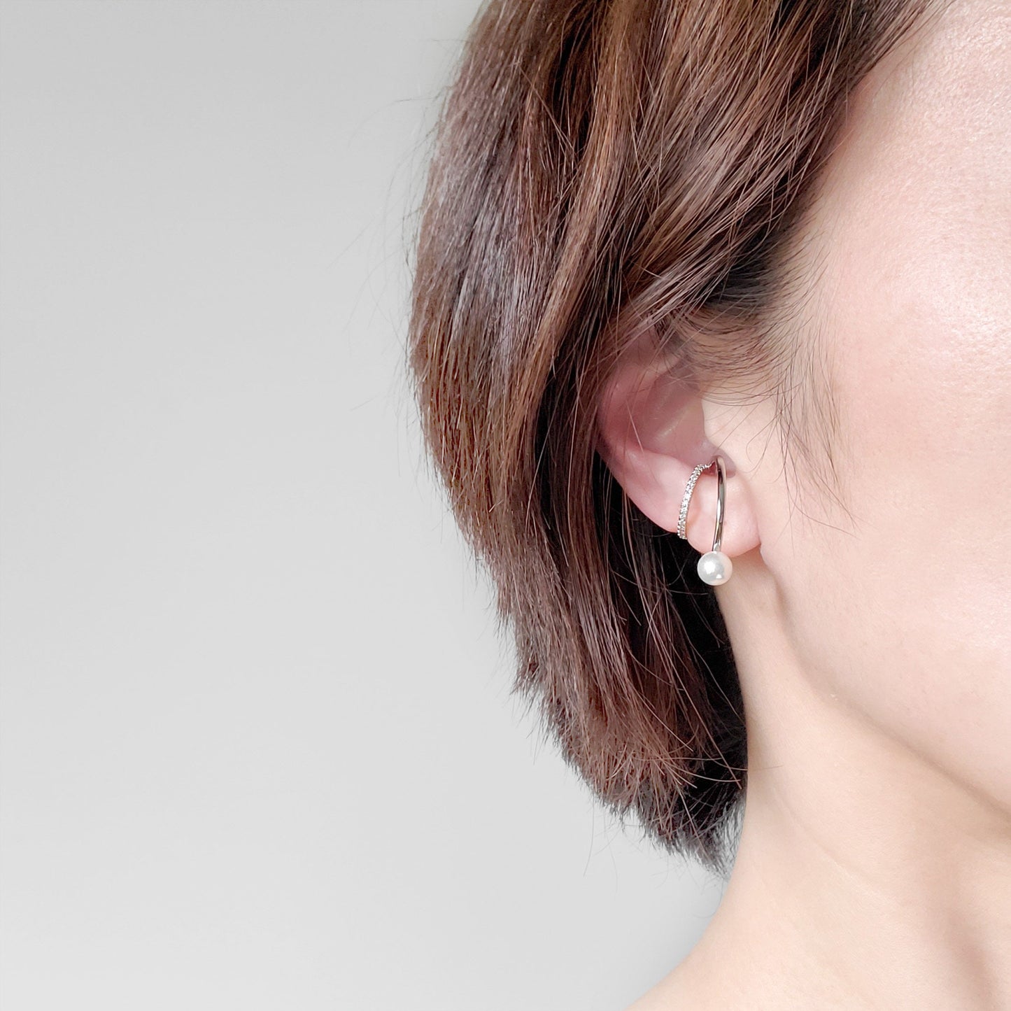Pearl Hoop Ear Cuff