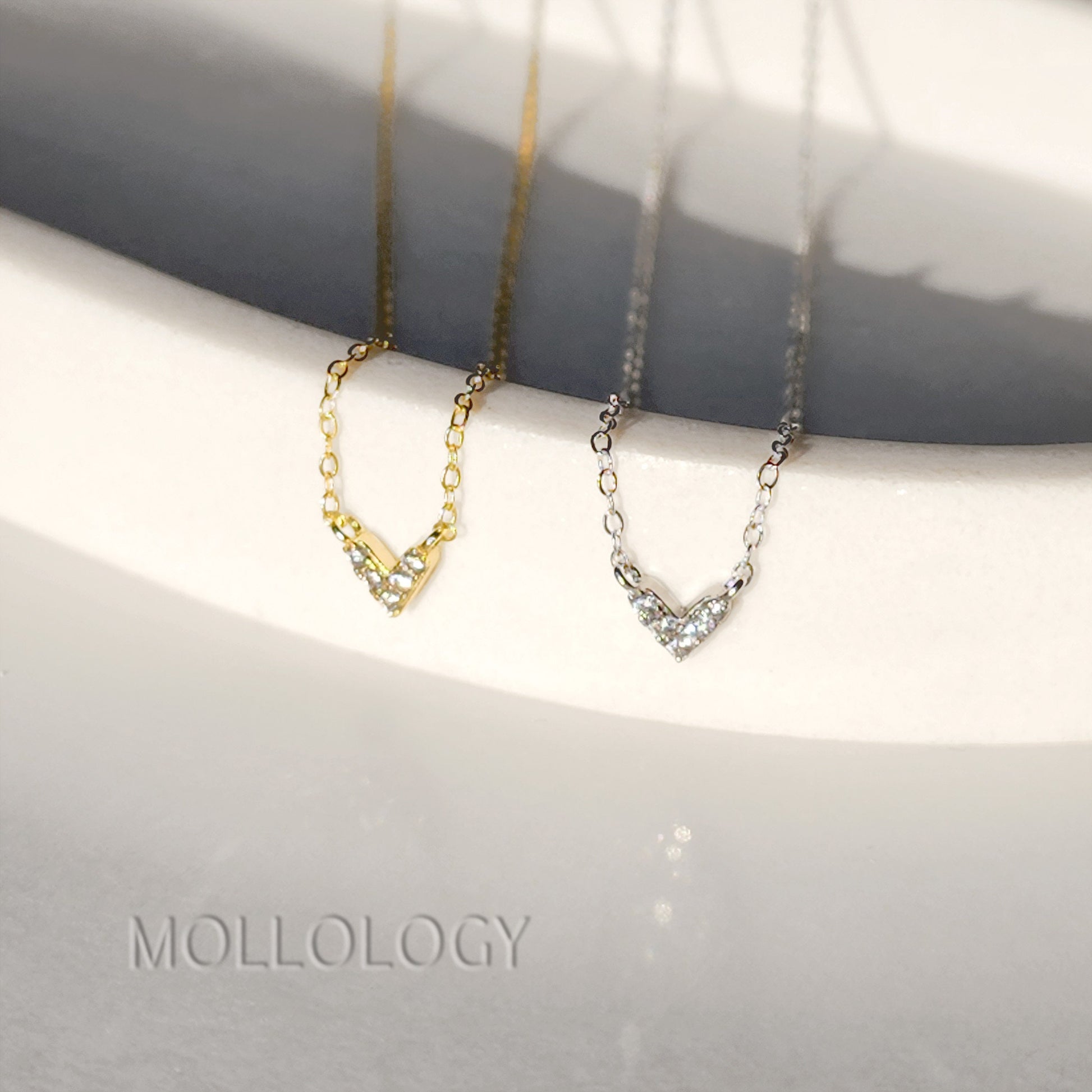 diamond pave necklaces