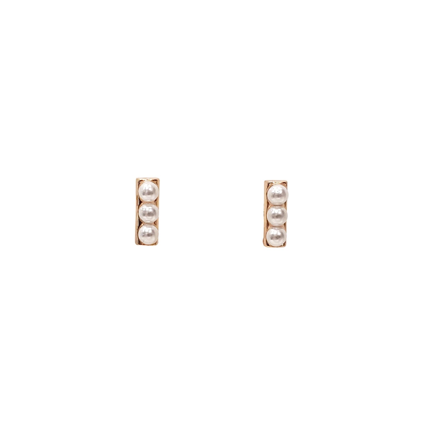 Mini Pearl Bar Studs