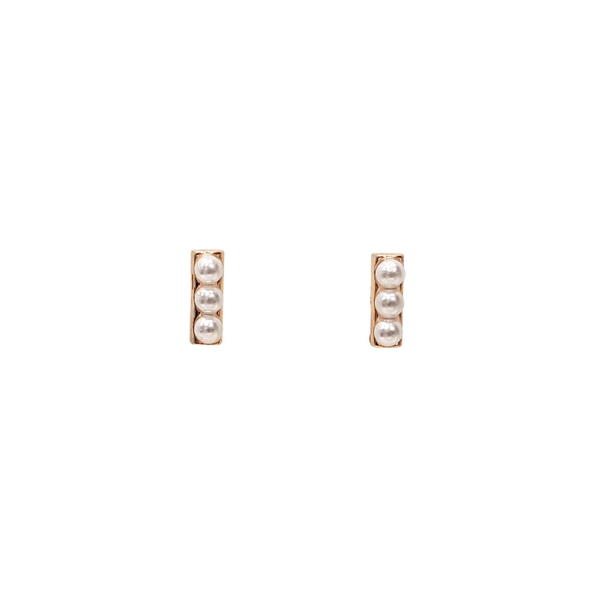 Mini Pearl Bar Studs