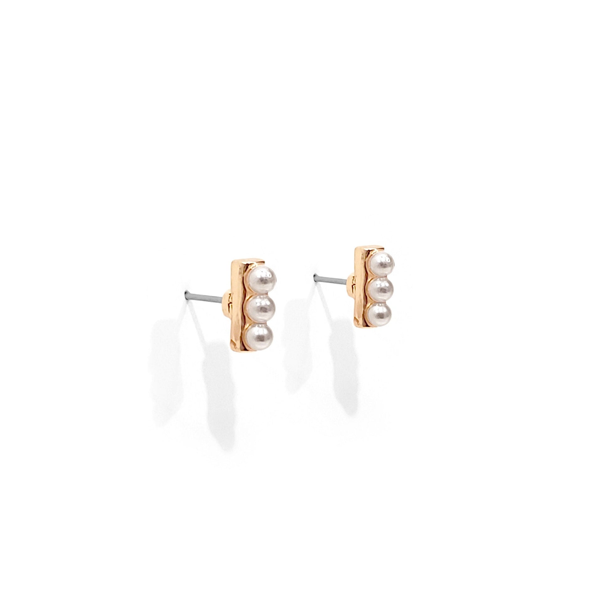 Mini Pearl Bar Studs