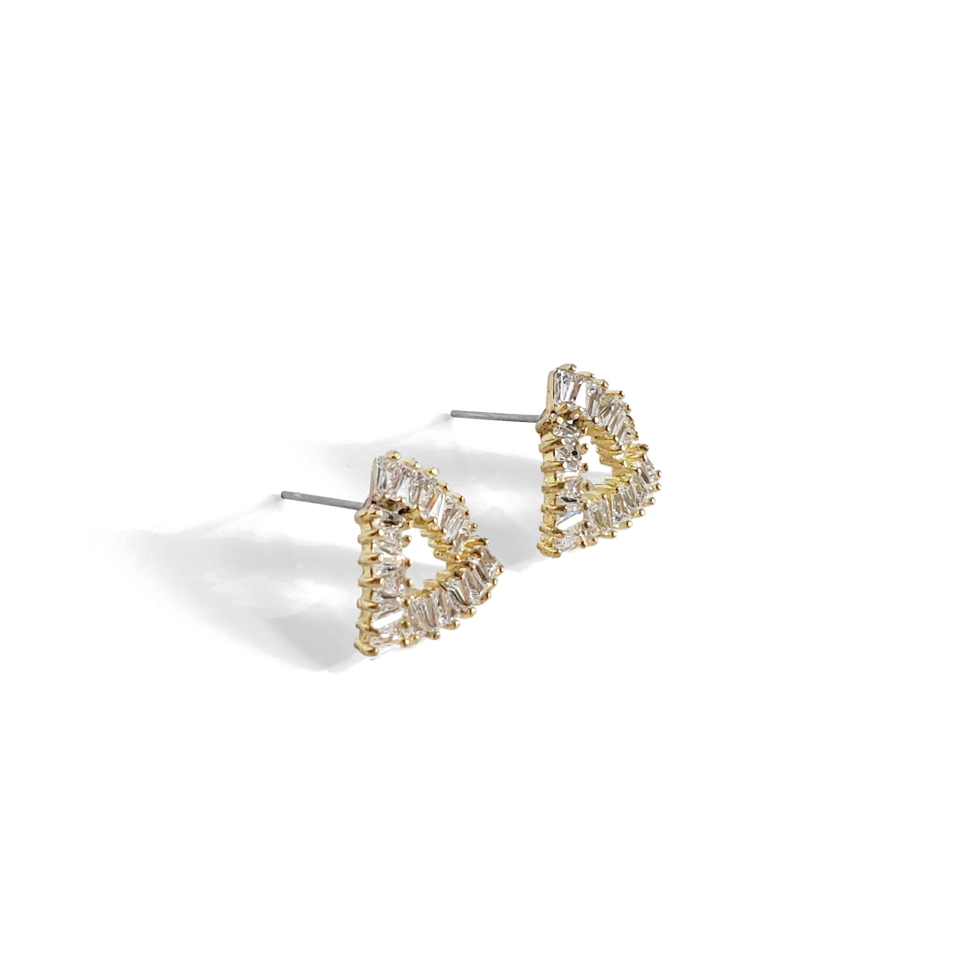 Triangle Baguette Studs