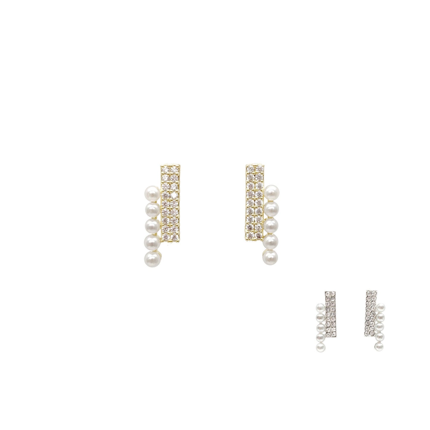 Pearl Bar Studs