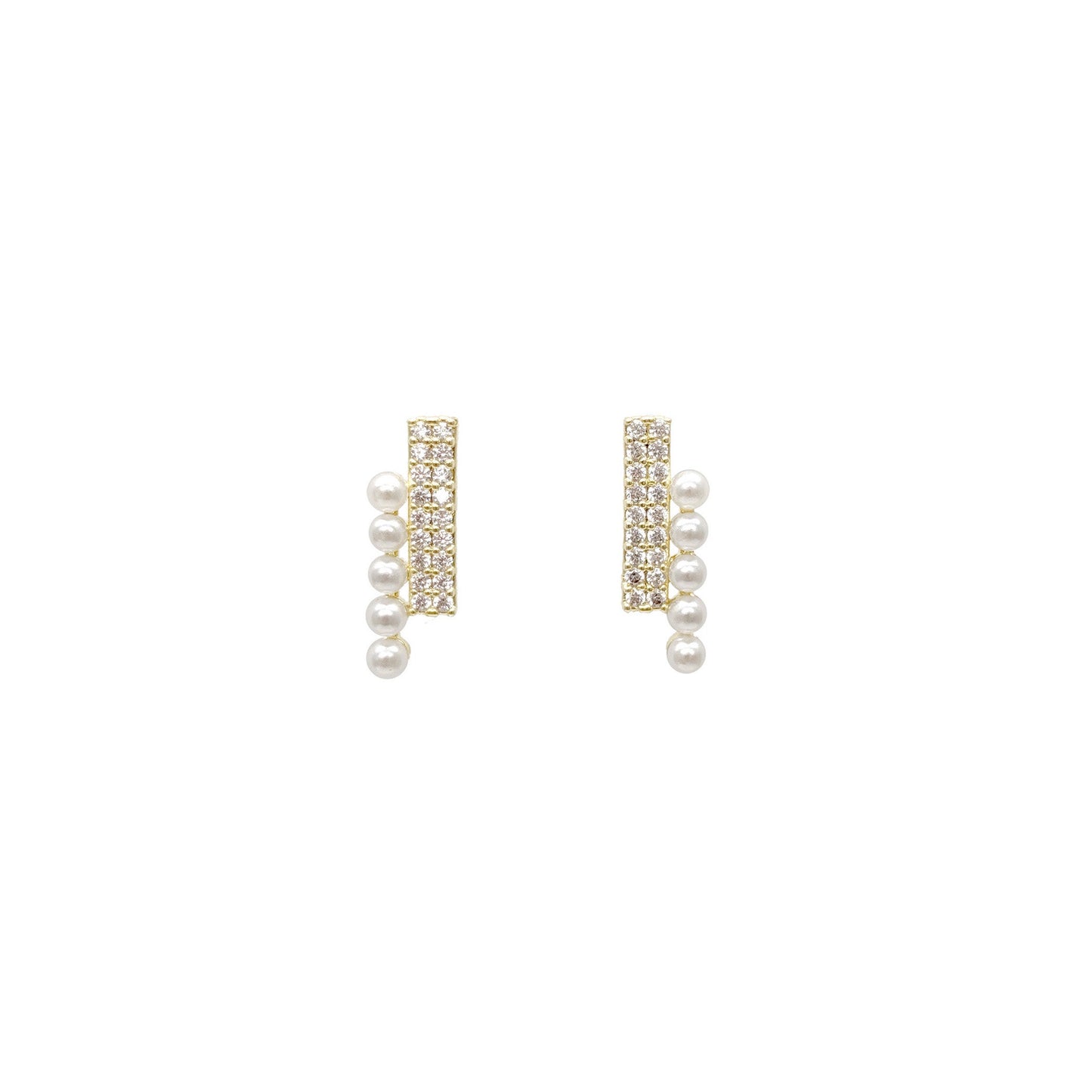 Pearl Bar Studs