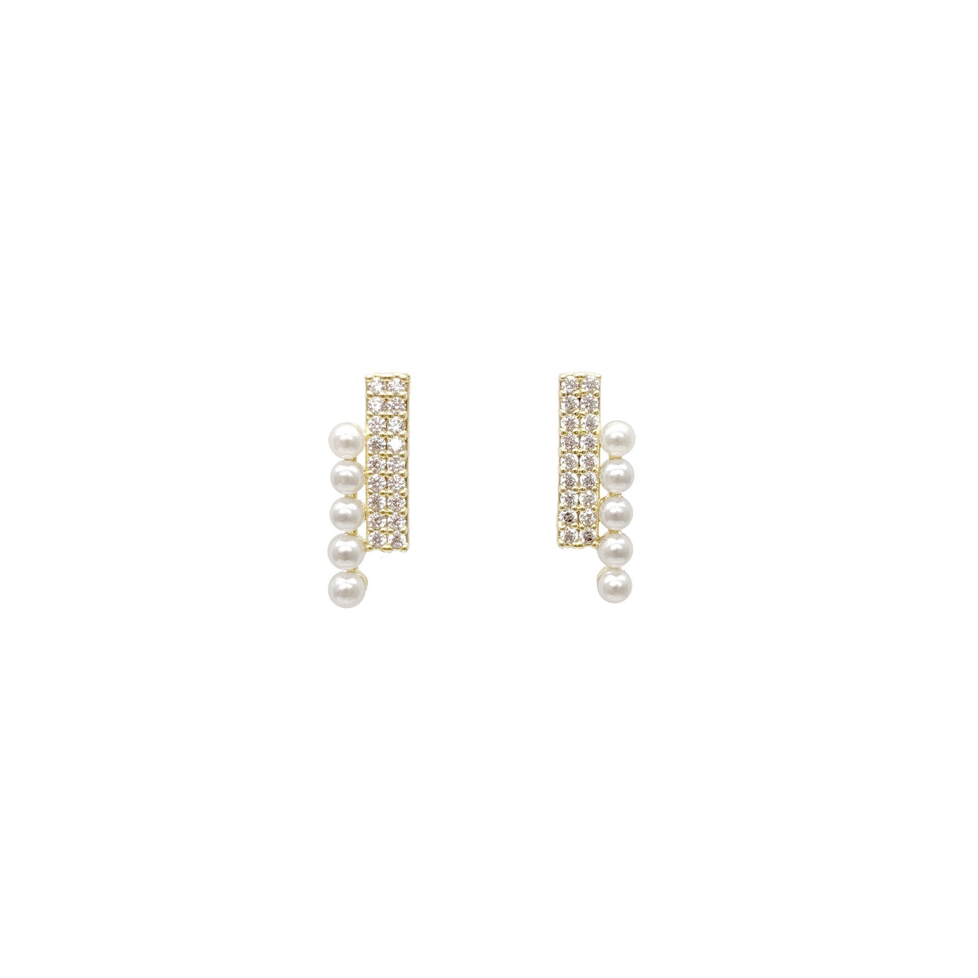 Pearl Bar Studs