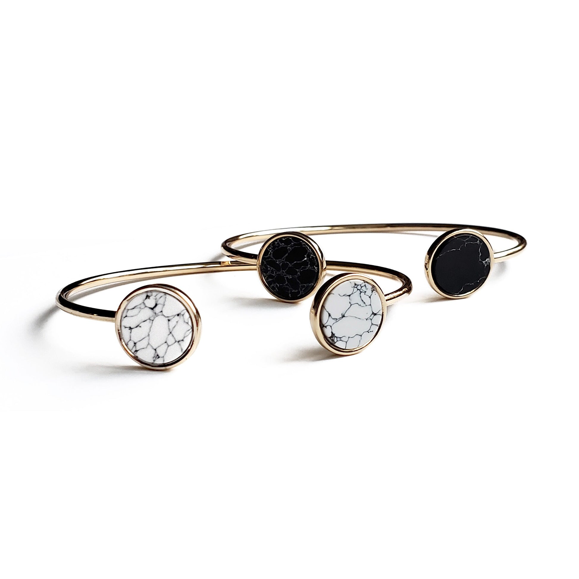 Marble Gold Cuff Bracelet