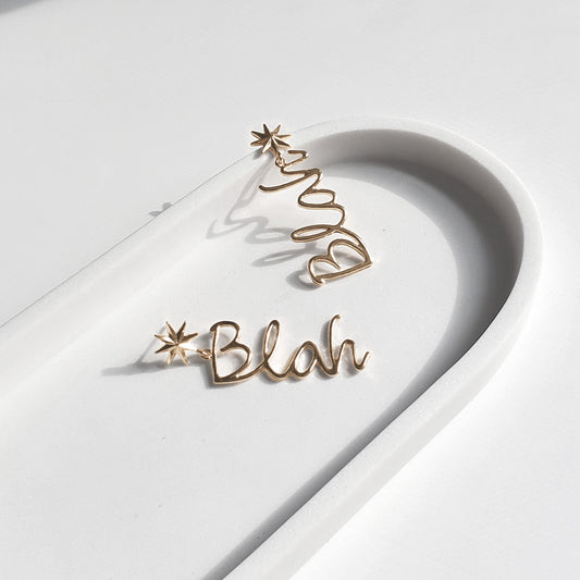 Star Blah Earrings