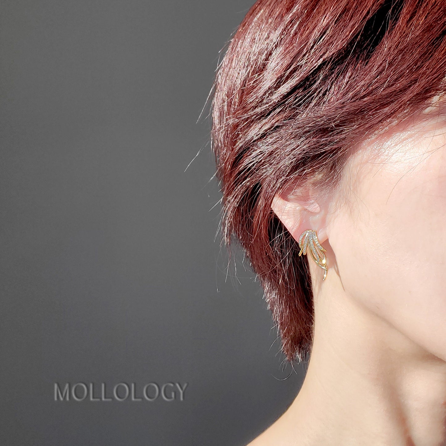 Gold Pavé Earrings
