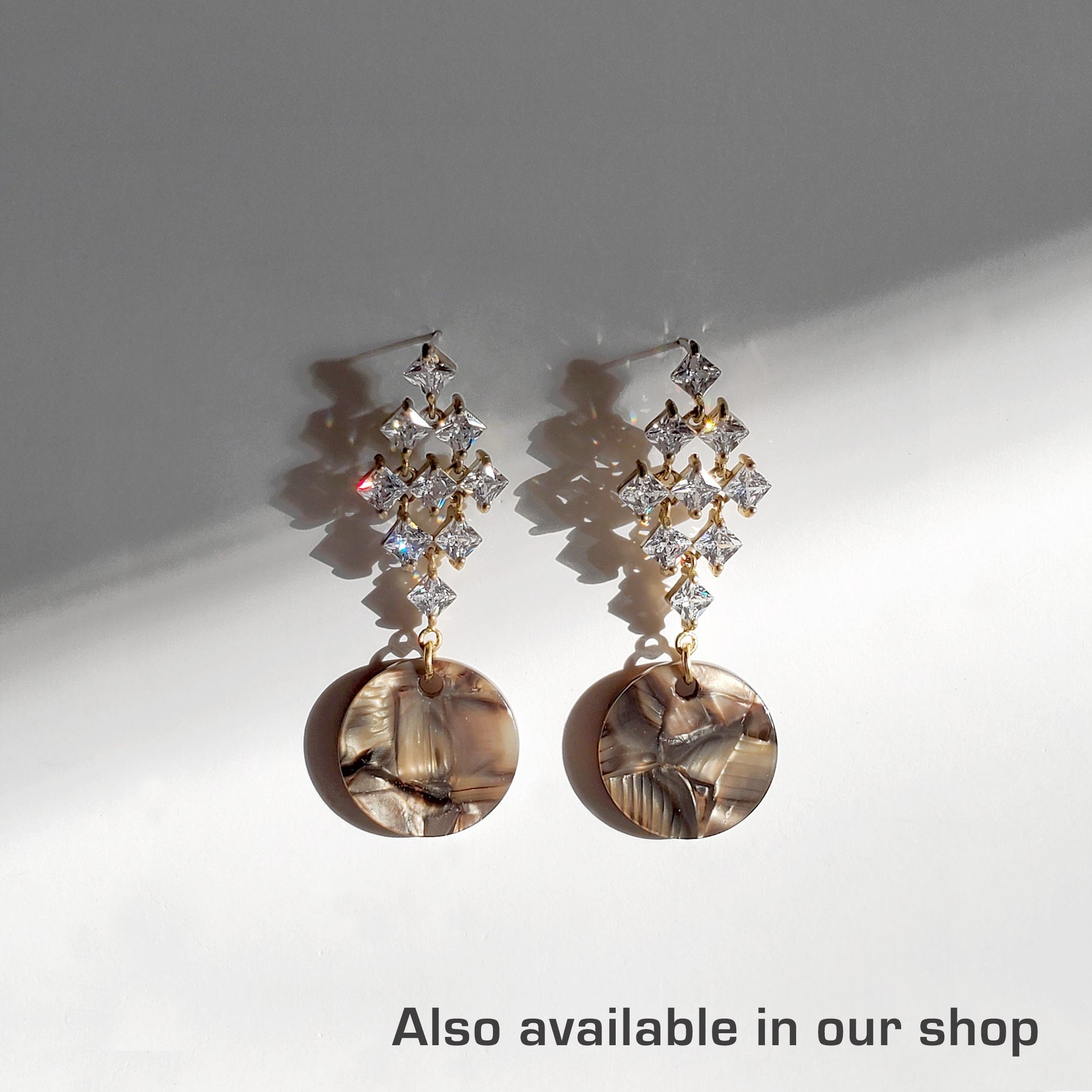 Tortoise Circle Earrings