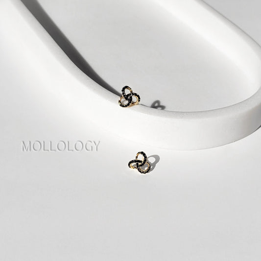 Trio Circle Studs