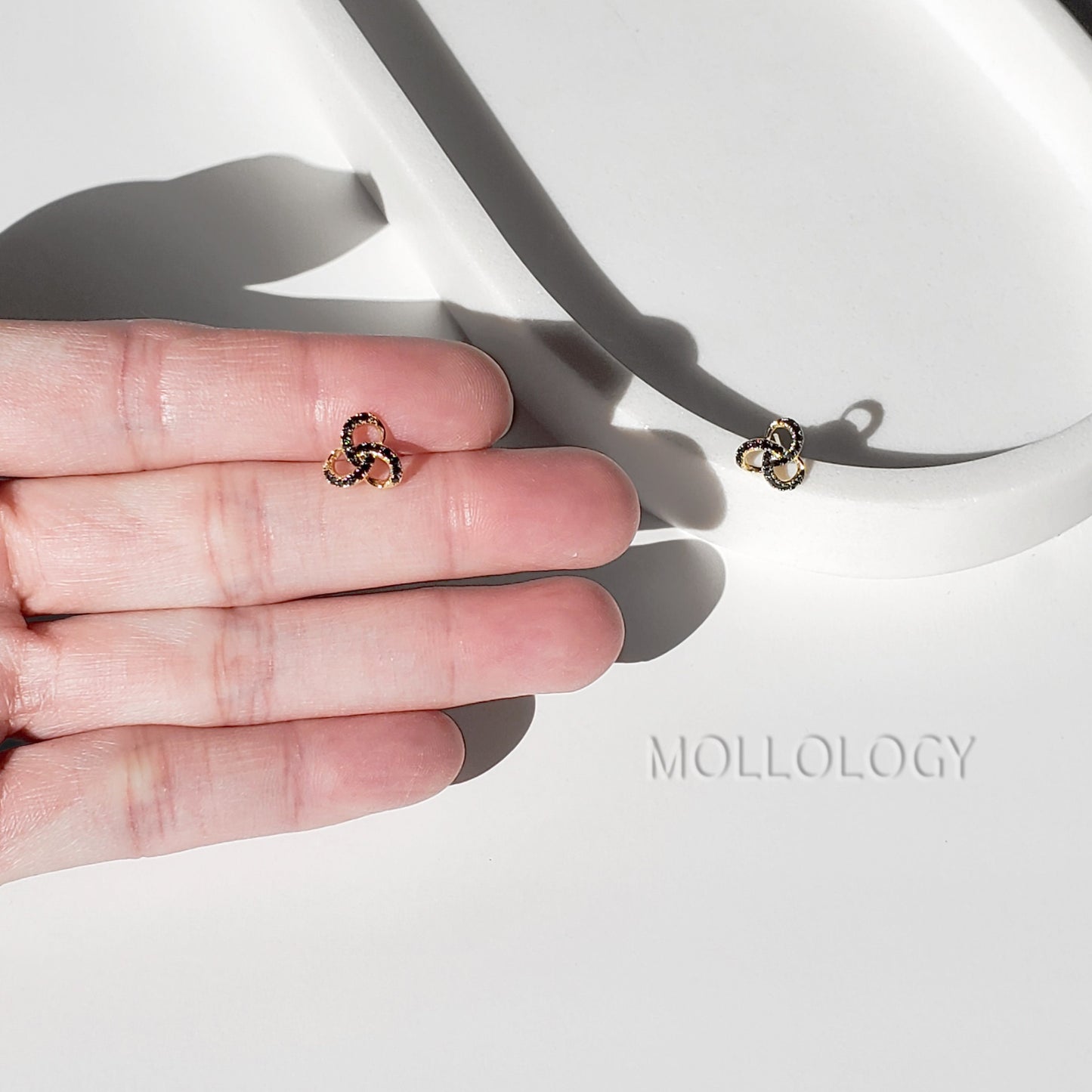 Trio Circle Studs