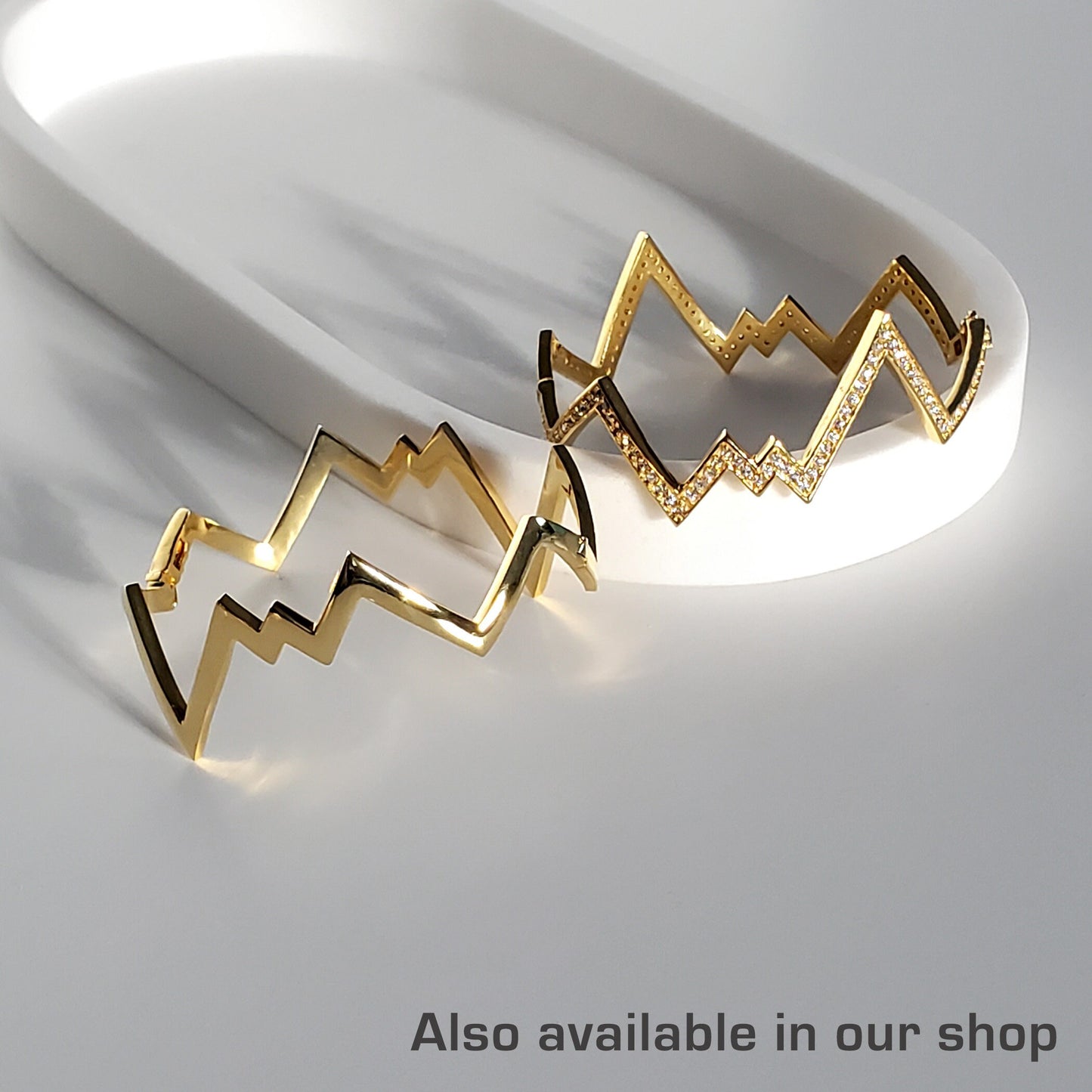Marble Gold Cuff Bracelet