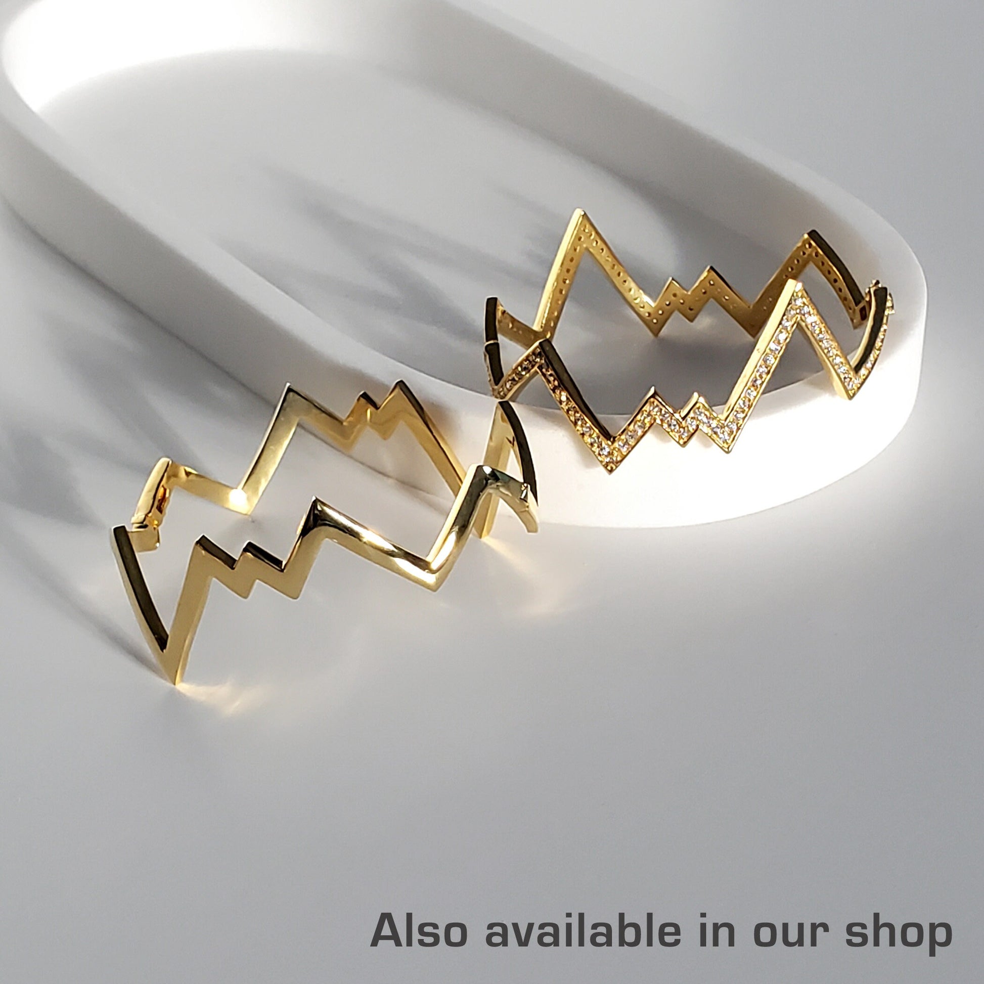 Marble Gold Cuff Bracelet