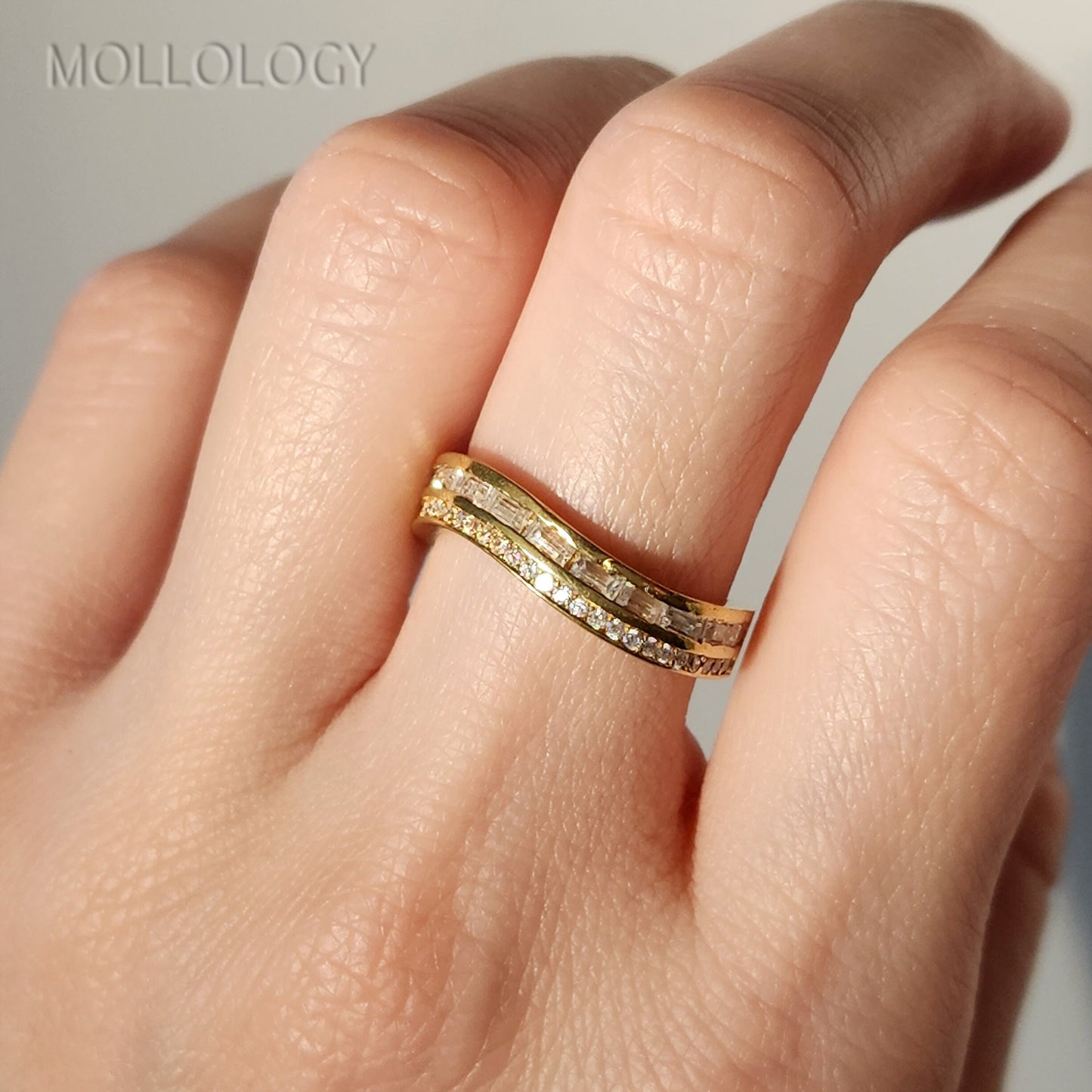 Wave Eternity Ring