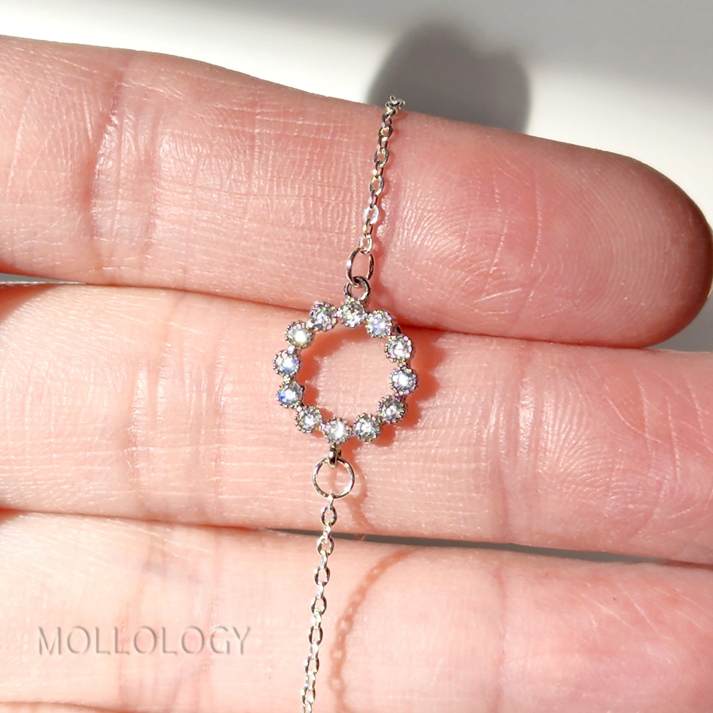 Pave Circle Brcelet
