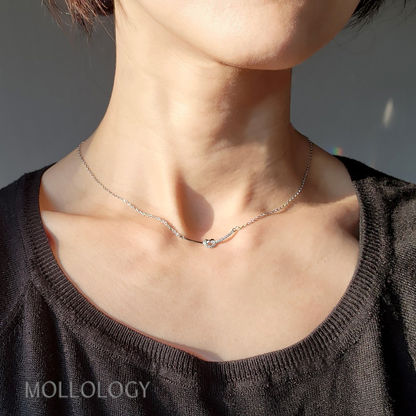 Infinity Pave Necklace