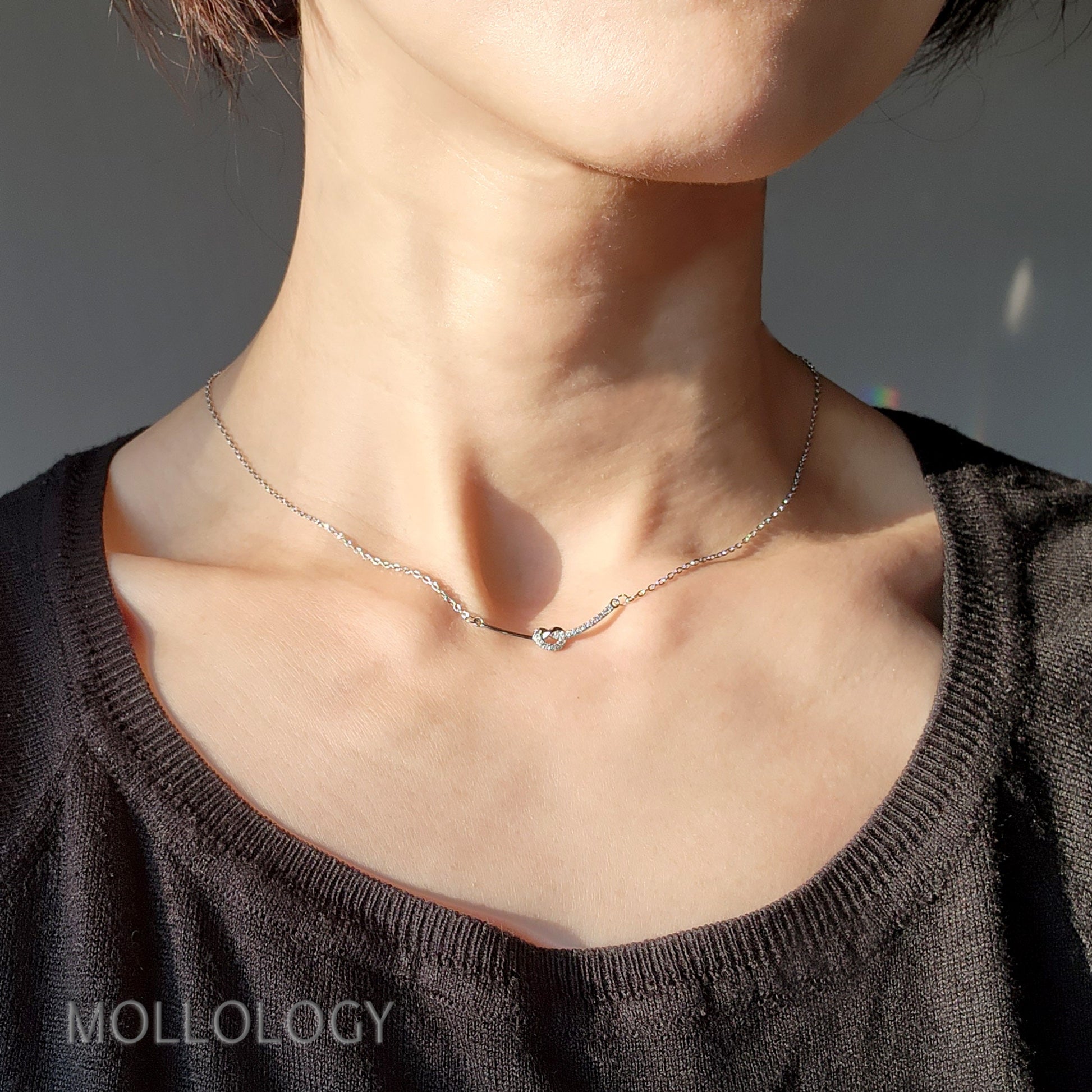 Infinity Pave Necklace