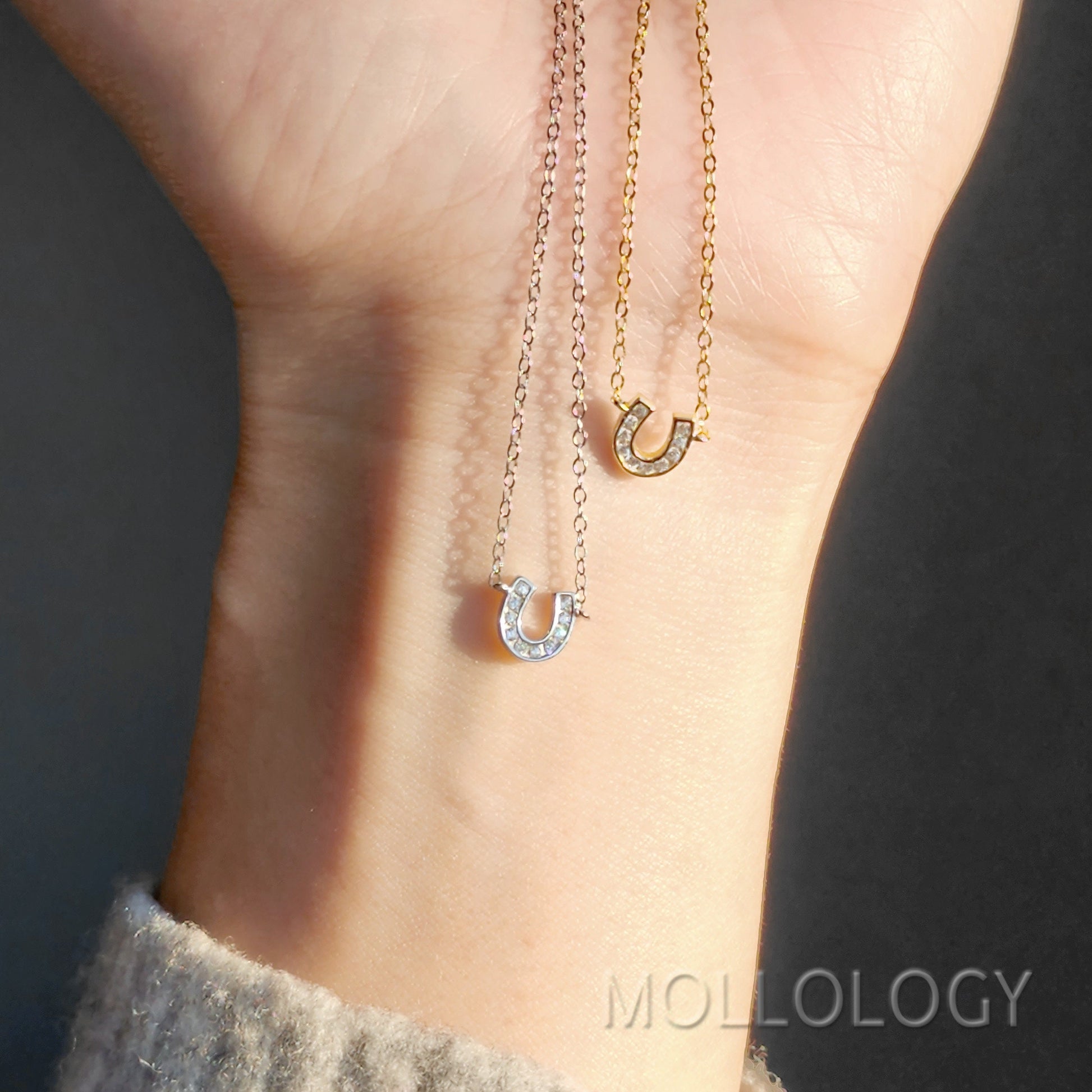 Tiny Horseshoe Necklace