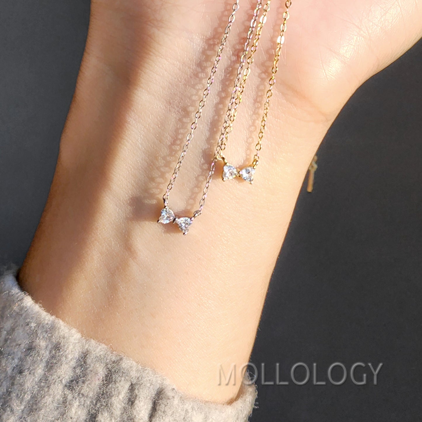 Dainty Bow Necklace