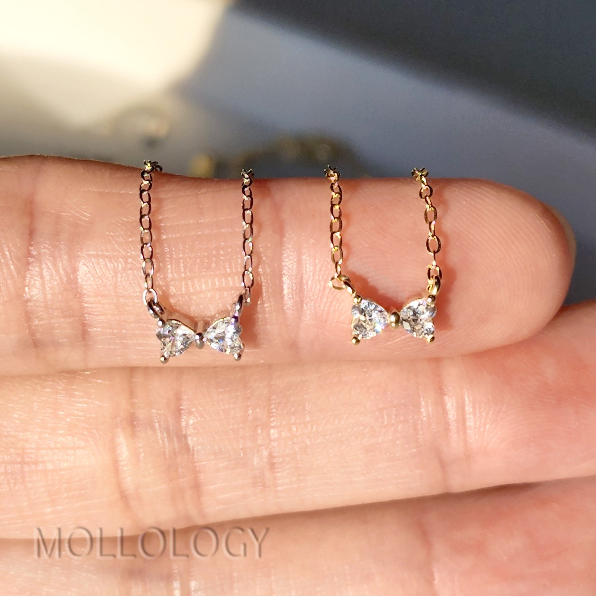 Dainty Bow Necklace
