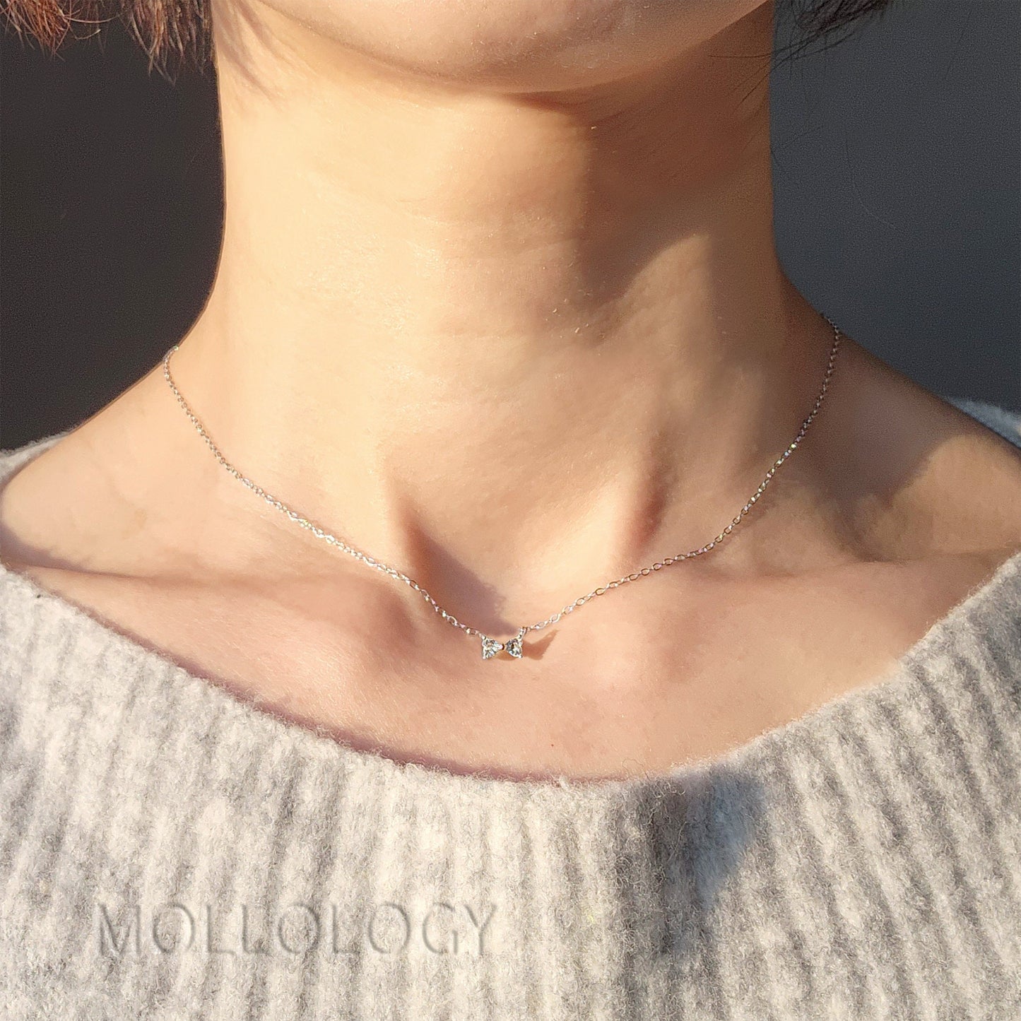 Dainty Bow Necklace