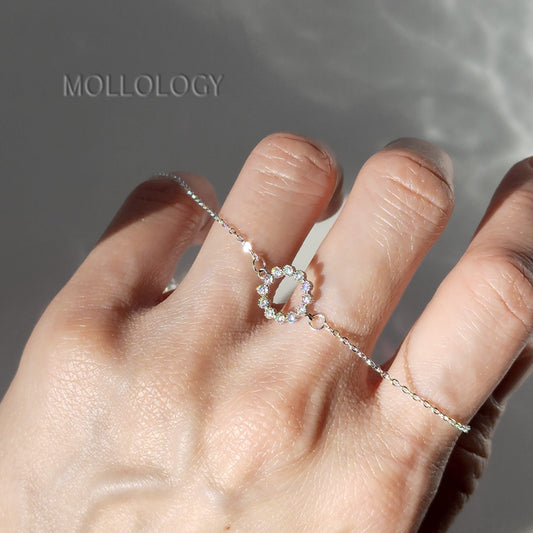 Pave Circle Brcelet
