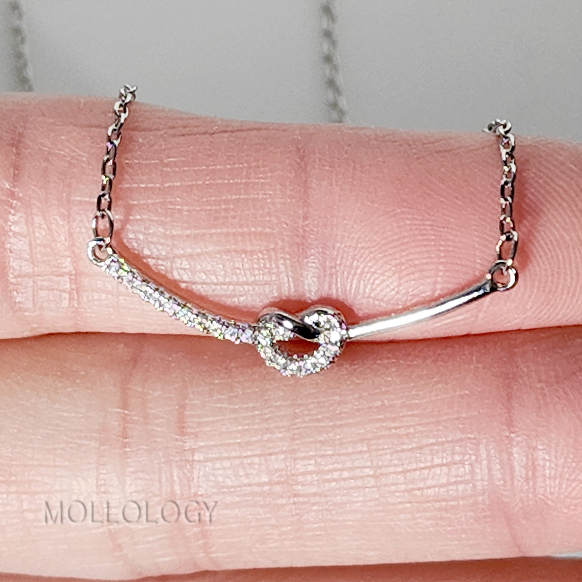 Infinity Pave Necklace