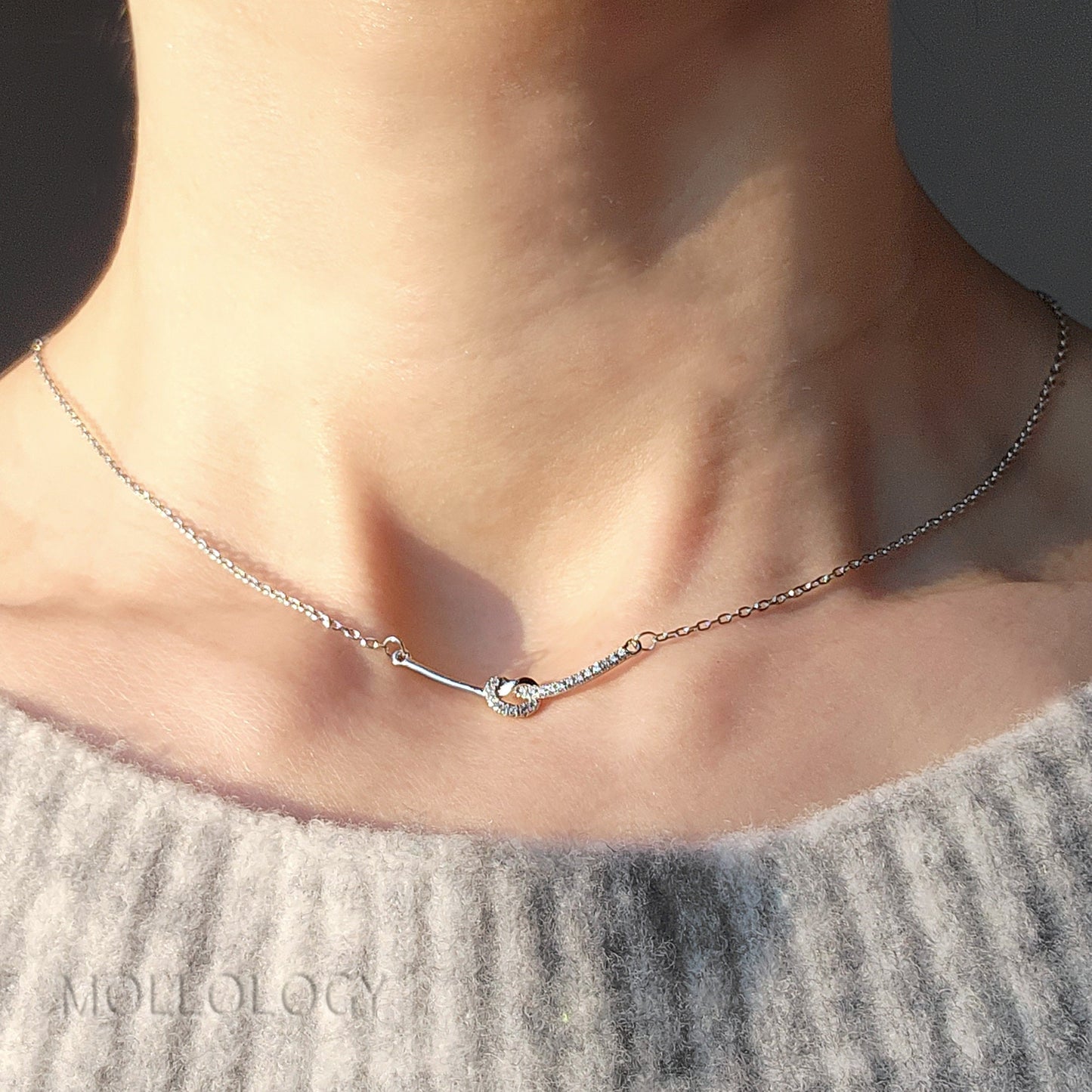 Infinity Pave Necklace