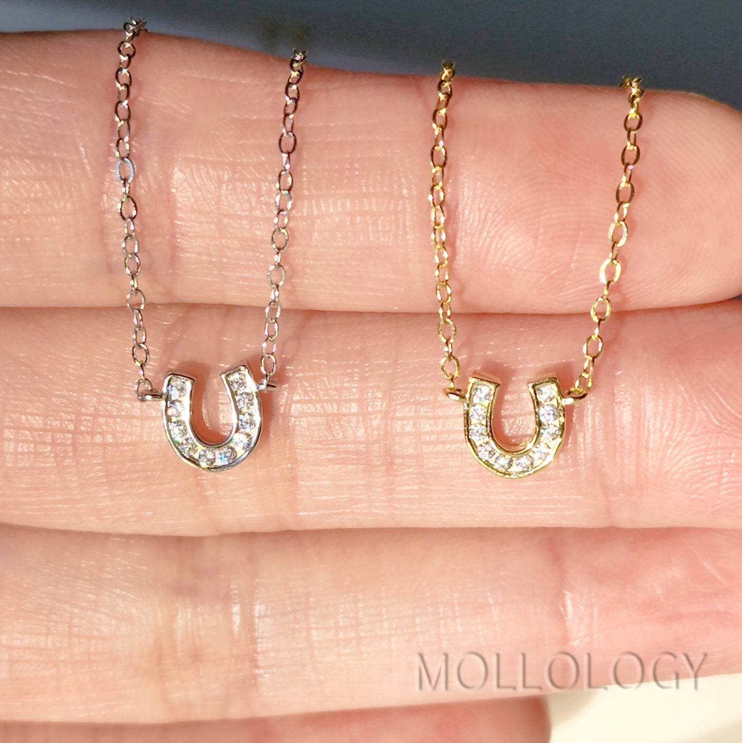 Tiny Horseshoe Necklace