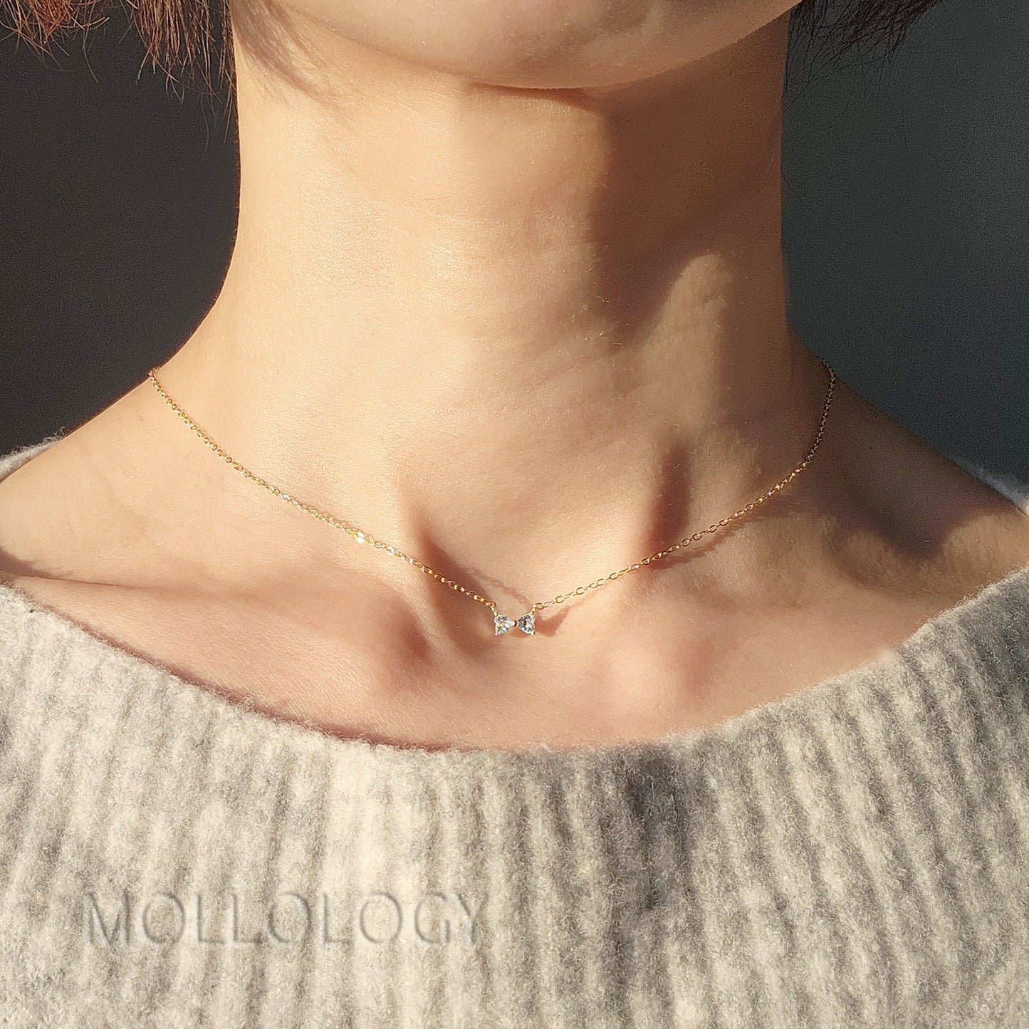 Dainty Bow Necklace