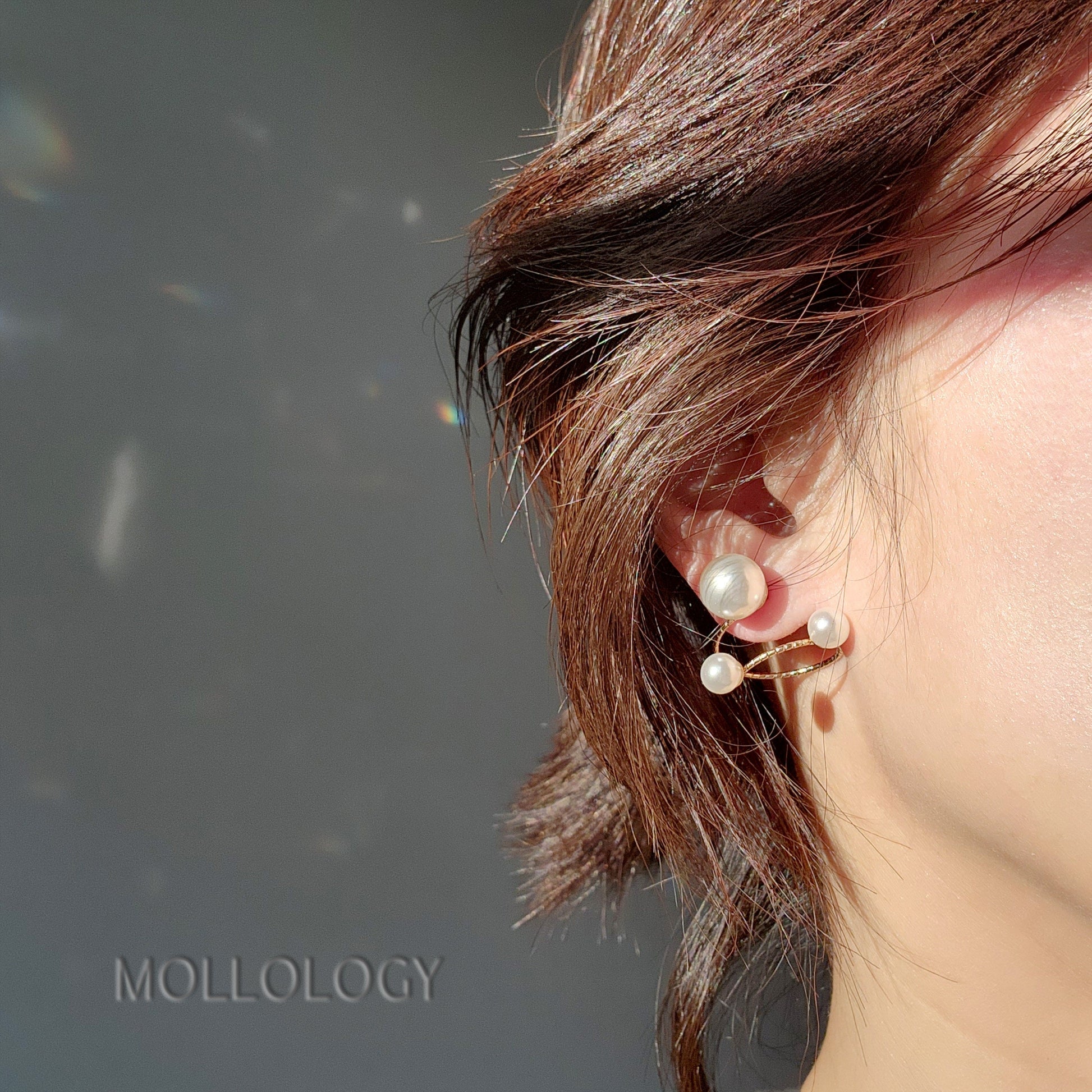 Floating Pearl Earrings

