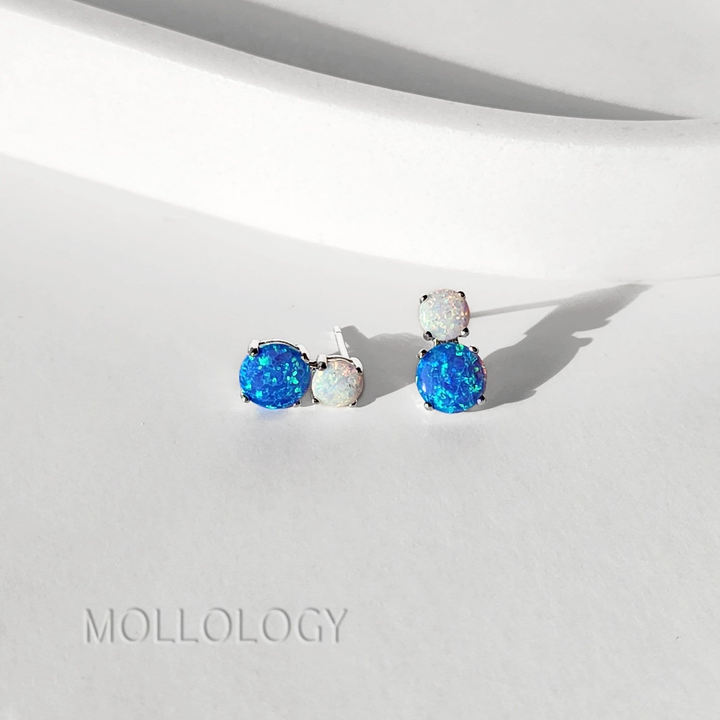 Blue Opal Earrings