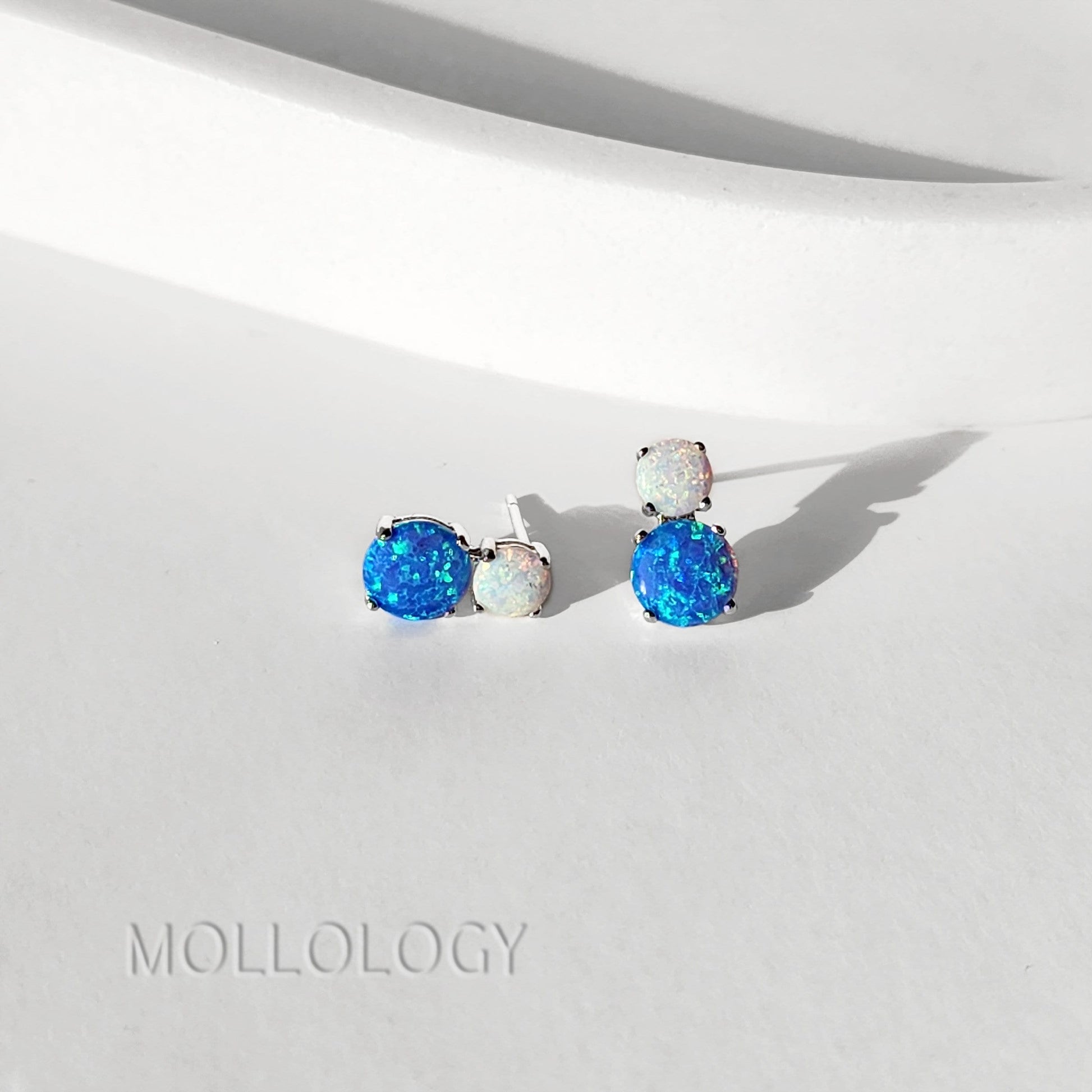 Blue Opal Earrings