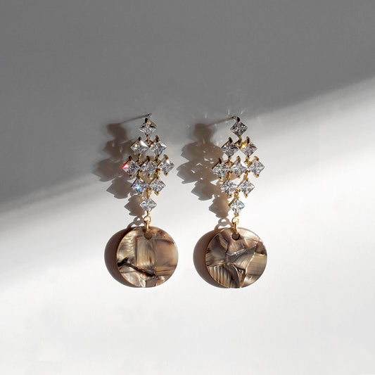Art Deco Tortoise Earrings